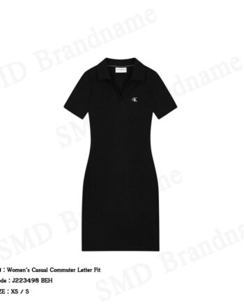 Calvin Klein Jeans ชุดเดรสผู้หญิง รุ่น Women's Casual Commuter Letter Fit Code: J223498 BEH