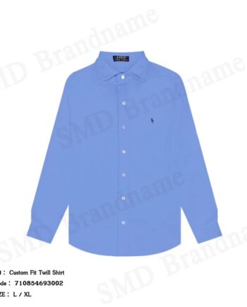 Polo Ralph Lauren เสื้อเชิ้ตผู้ชาย รุ่น Custom Fit Twill Shirt  Code: 710854693002