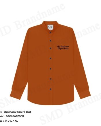 Guy Laroche เสื้อเชิ้ตแขนยาวผู้ชาย รุ่น Stand Collar Slim Fit Shirt Code: DAC6260P3OR