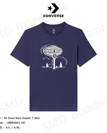 Converse เสื้อยืดคอกลม รุ่น SS Chuck Retro Graphic T-Shirt Code: 10025621 A03