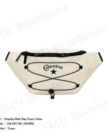 Converse กระเป๋าคาดอก รุ่น Outgoing Waist Bag Cream Unisex Code: 1261871BU_S5CMXX