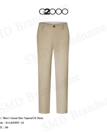 G2000 กางเกงสแล็คผู้ชาย ขายาว ทำงาน รุ่น Men's Casual Slim Tapered Fit Pants Code: 4116299712