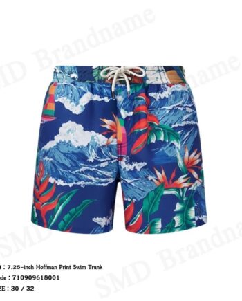 Polo Ralph Lauren กางเกงขาสั้นผู้ชาย รุ่น 7.25-inch Hoffman Print Swim Trunk Code: 710909618001