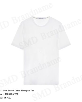 Calvin Klein เสื้อยืดคอกลม รุ่น Core Smooth Cotton Monogram Tee Code: J320986 YAF