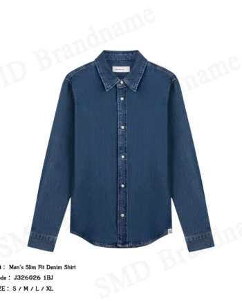 Calvin Klein Jeans เสื้อแจ็คเก็ตยีนส์ผู้ชาย รุ่น Men's Slim Fit Denim Shirt Code: J326026 1BJ
