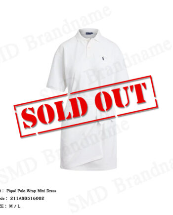 Polo Ralph Lauren ชุดเดรสผู้หญิง รุ่น Piqué Polo Wrap Mini Dress Code: 211A88516002
