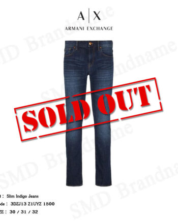 Armani Exchange กางเกงยีนส์ผู้ชาย รุ่น Slim Indigo Jeans Code: 3DZJ13 Z1UYZ 1500