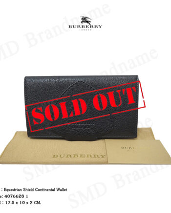 BURBERRY กระเป๋าสตางค์ใบยาว รุ่น Equestrian Shield Continental Wallet  Code: 4076628 1