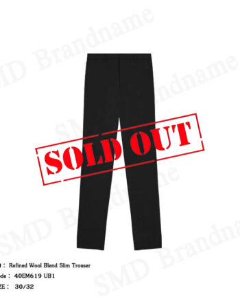 Calvin Klein กางเกงสแล็คผู้ชาย รุ่น Refined Wool Blend Slim Trouser Code: 40EM619 UB1