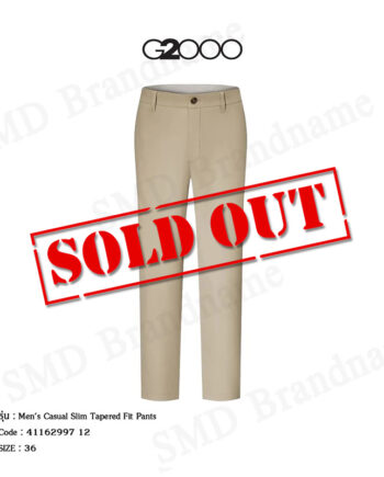 G2000 กางเกงสแล็คผู้ชาย ขายาว ทำงาน รุ่น Men's Casual Slim Tapered Fit Pants Code: 4116299712