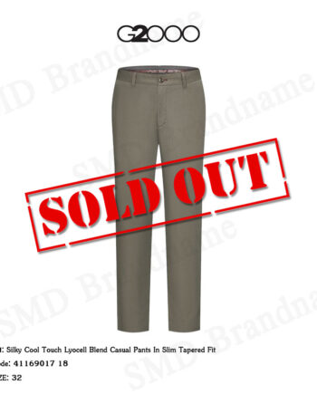 G2000 กางเกงสแล็ค ขายาว ทำงาน รุ่น Silky Cool Touch Lyocell Blend Casual Pants In Slim Tapered Fit Code: 4116901718