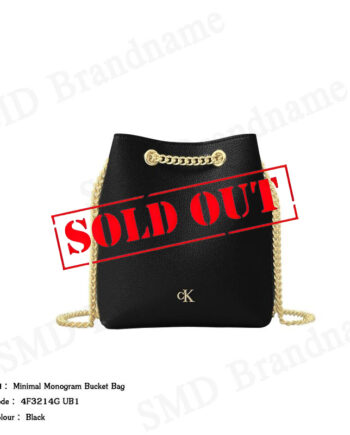 Calvin Klein กระเป๋าสะพาย รุ่น Minimal Monogram Bucket Bag Code: 4F3214G UB1
