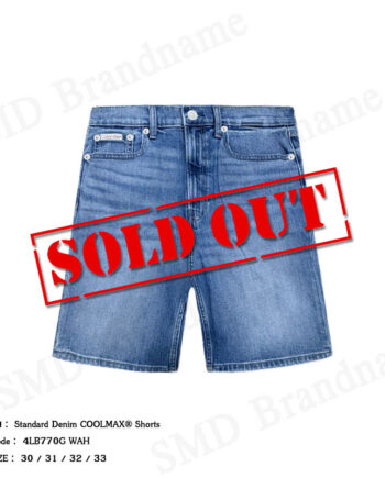 Calvin Klein Jeans กางเกงยีนส์ขาสั้นผู้ชาย รุ่น Standard Denim COOLMAX® Shorts Code: 4LB770G WAH