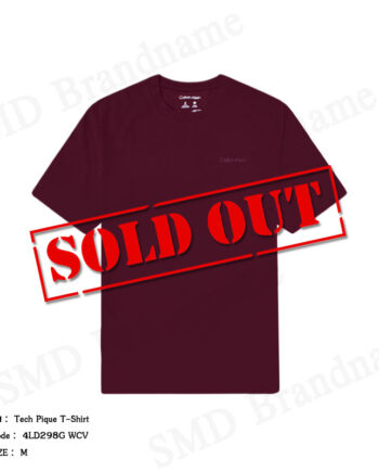 Calvin Klein เสื้อยืดคอกลมผู้ชาย รุ่น Tech Pique T-Shirt Code: 4LD298G WCV