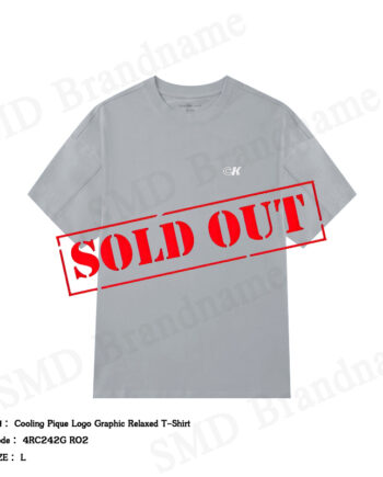 Calvin Klein Jeans เสื้อยืดคอกลมผู้ชาย รุ่น Cooling Pique Logo Graphic Relaxed T-Shirt Code: 4RC242G RO2