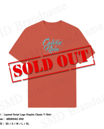 Calvin Klein Jeans เสื้อยืดคอกลมผู้ชาย รุ่น Layered Script Logo Graphic Classic T-Shirt Code: 4RD894G SN2