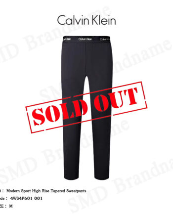 Calvin Klein Sport กางเกงออกกำลังกายผู้หญิง รุ่น Modern Sport High Rise Tapered Sweatpants Code: 4WS4P601 001