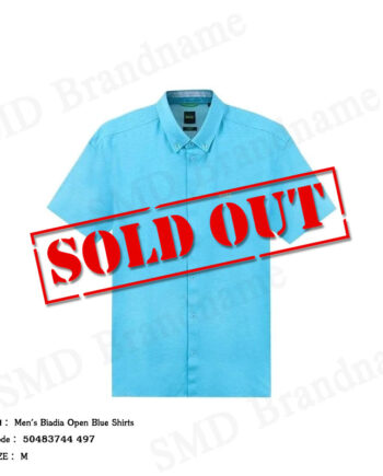 Hugo Boss เสื้อเชิ้ตแขนสั้นผ้ชาย รุ่น Men's Biadia Open Blue Shirts Code: 50483744 497
