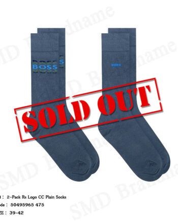 Hugo Boss ถุงเท้า รุ่น 2-Pack Rs Logo CC Plain Socks Code: 50495965 475