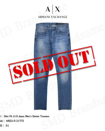 Armani Exchange กางเกงยีนส์ รุ่น Slim Fit J13 Jeans Men's Denim Trousers Code: 6RZJ13 Z1TTZ
