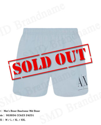 Armani Exchange กางเกงขาสั้นผู้ชาย รุ่น Men's Boxer Beachwear Mid Boxer Code: 953034 CC623 24231