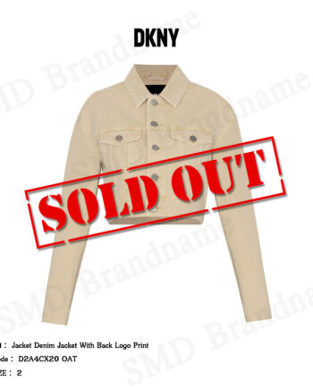 DKNY เสื้อแจ็คเก็ตแขนยาว รุ่น Jacket Denim Jacket With Back Logo Print Code: D2A4CX20 OAT