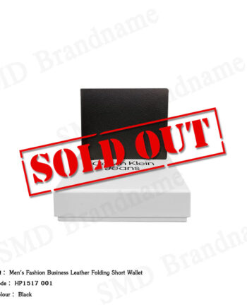 Calvin Klein Jeans กระเป๋าสตางค์ผู้ชาย รุ่น Men's Fashion Business Leather Folding Short Wallet Code: HP1517 001