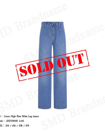 Calvin Klein Jeans กางเกงยีนส์หญิง รุ่น Linen High Rise Wide Leg Jeans Code: J223950 1A4