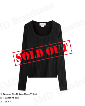 Calvin Klein Jeans เสื้อยืดแขนยาวผู้หญิง รุ่น Women's Slim Fit Long Sleeve T-Shirt Code: J224578 BEH
