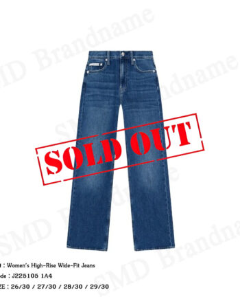 Calvin Klein Jeans กางเกงยีนส์ผู้หญิง รุ่น Women's High-Rise Wide-Fit Jeans Code: J225105 1A4