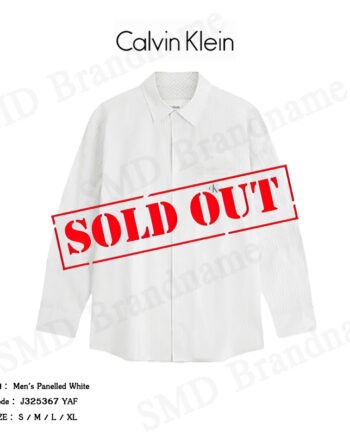 Calvin Klein Jeans เสื้อเชิ้ตแขนยาว รุ่น Men's Panelled White Code: J325367 YAF