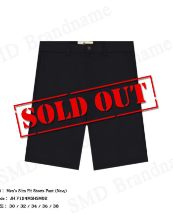 John Henry กางเกงขาสั้นผู้ชาย รุ่น Men's Slim Fit Shorts Pant (Navy) Code: JH F124MSHSM02