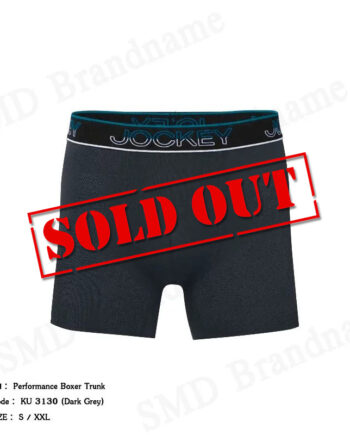 Jockey กางเกงชั้นในผู้ชาย รุ่น Performance Boxer Trunk Code: KU 3130 (Dark Grey)
