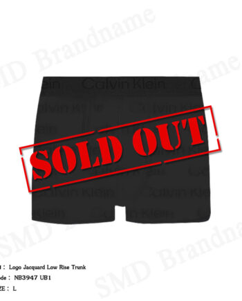 Calvin Klein กางเกงชั้นในผู้ชาย รุ่น Logo Jacquard Low Rise Trunk Code: NB3947 UB1