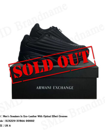 Armani Exchange รองเท้าผ้าใบผู้ชาย รุ่น Men's Sneakers In Eco-Leather Code: XUX229 XV866 00002