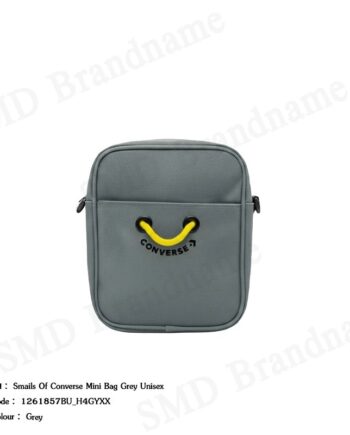 Converse กระเป๋าสะพายข้าง รุ่น Smails Of Converse Mini Bag Grey Unisex Code: 1261857BU_H4GYXX