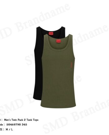 Hugo Boss เสื้อกล้ามผู้ชาย รุ่น Men's Twin Pack 2 Tank Tops Code: 50469790 345