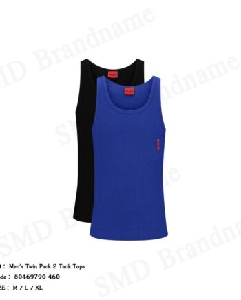 Hugo Boss เสื้อกล้ามผู้ชาย รุ่น Men's Twin Pack 2 Tank Tops Code: 50469790 460