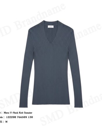 Salvatore Ferragamo เสื้อสเวตเตอร์ผู้ชาย รุ่น Mens V-Neck Knit Sweater Code: 122208 766509 130