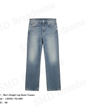 Salvatore Ferragamo กางเกงยีนส์ผู้ชาย รุ่น Men's Straight-Leg Denim Trousers Code: 142341 761405