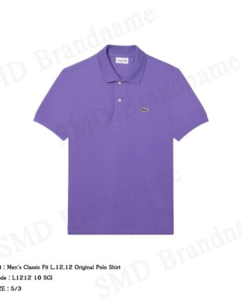 Lacoste เสื้อโปโลผู้ชาย รุ่น Men's Classic Fit L.12.12 Original Polo Shirt Code: L1212 10 SGI