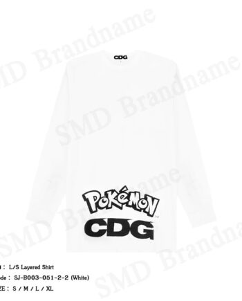 Comme Des Garçons เสื้อแขนยาว รุ่น L/S Layered Shirt Code: SJ-B003-051-2-2 (White)