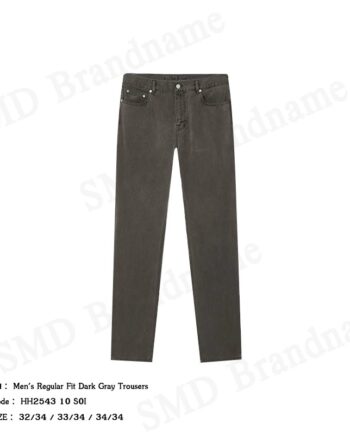 Lacoste กางเกงยีนส์ รุ่น Men's Regular Fit Dark Gray Trousers Code: HH2543 10 S0I