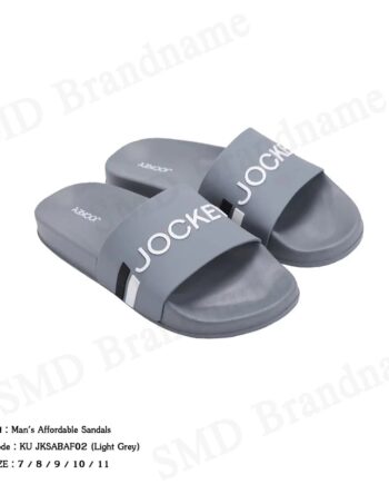 Jockey รองเท้าแตะผู้ชาย รุ่น Man's Affordable Sandals Code: KU JKSABAF02 (Light Grey)