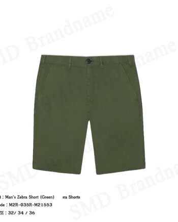 Paul Smith กางเกงขาสั้นผู้ชาย รุ่น Men's Zebra Short Green Code: M2R-035R-M21553