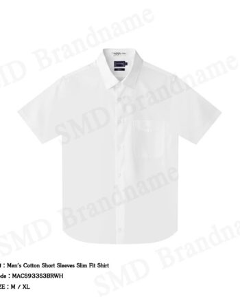 Arrow เสื้อเชิ้ตแขนสั้นผู้ชาย รุ่น Men's Cotton Short Sleeves Slim Fit Shirt Code: MACS933S3BRWH
