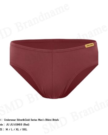John Henry กางเกงชั้นในผู้ชาย รุ่น Underwear Silver&Gold Series Men's Bikini Briefs Code: JU JU1G003 (Red)