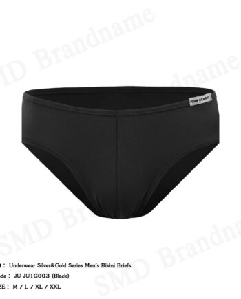 John Henry กางเกงชั้นในผู้ชาย รุ่น Underwear Silver&Gold Series Men's Bikini Briefs Code: JU JU1G003 (Black)
