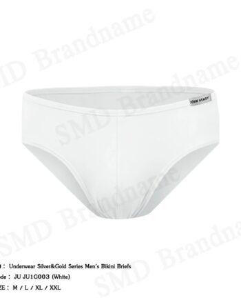 John Henry กางเกงชั้นในผู้ชาย รุ่น Underwear Silver&Gold Series Men's Bikini Briefs Code: JU JU1G003 (White)