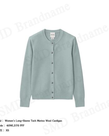 Calvin Klein เสื้อคาร์ดิแกนผู้หญิง รุ่น Women's Long-Sleeve Tech Merino Wool Cardigan Code: 40WL370 PFF